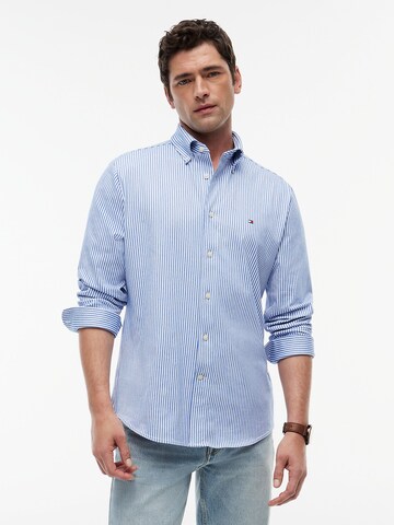TOMMY HILFIGER Regular Fit Hemd 'Performance' in Blau: Vorderseite