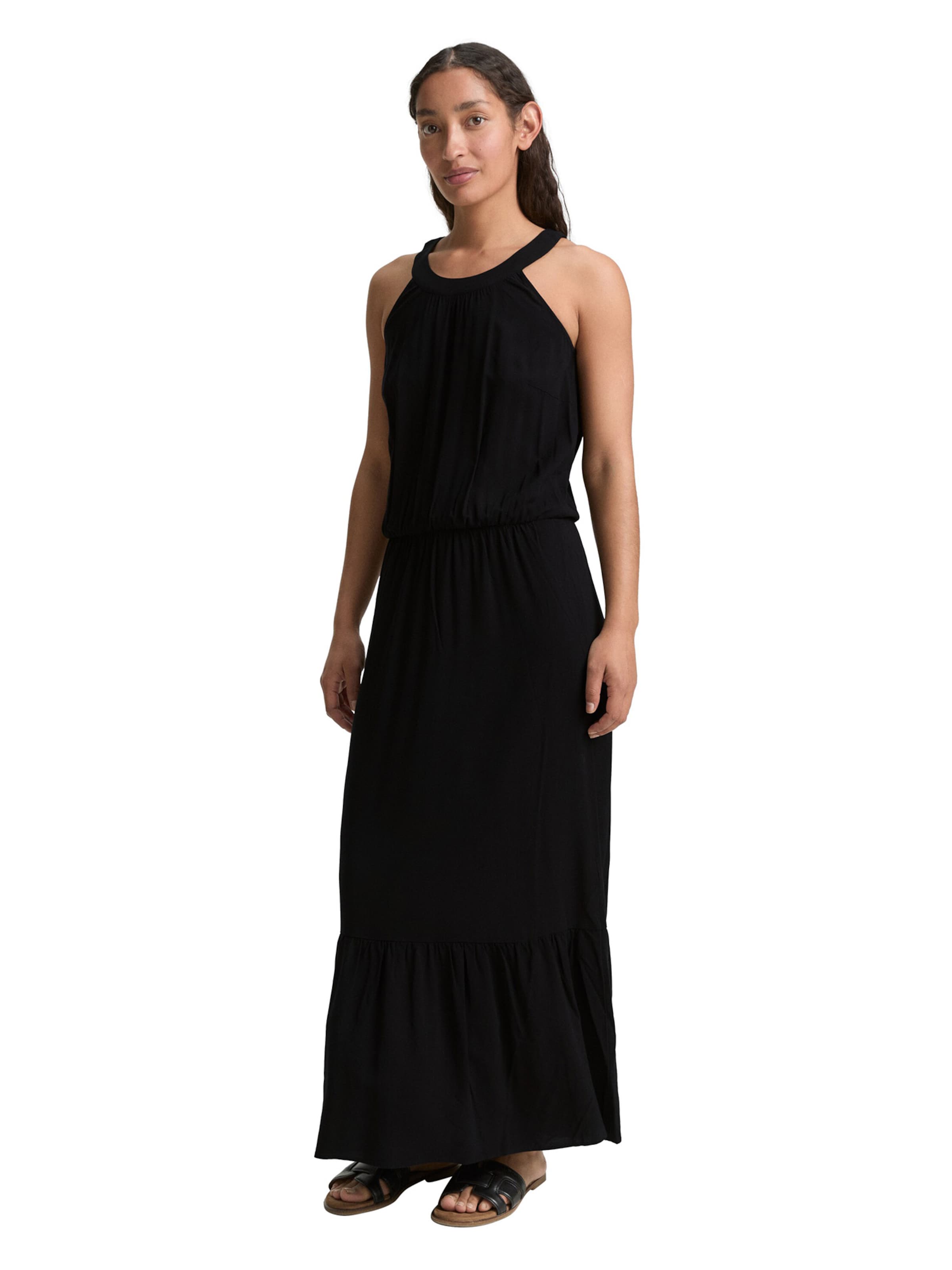 Rochie de vară de la TOM TAILOR pe negru: față