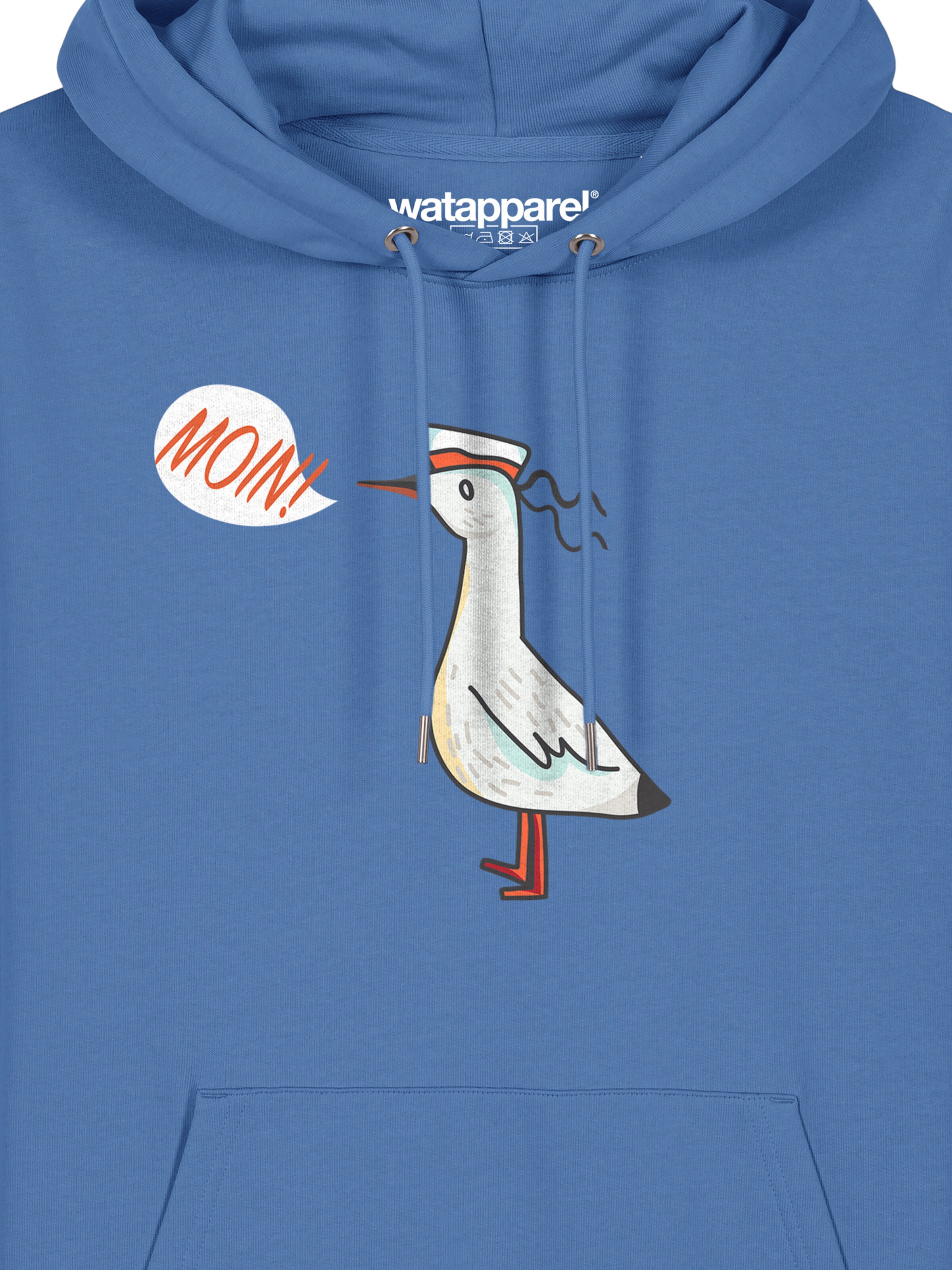 Sweat-shirt 'Moin Seagull' Watapparel en bleu