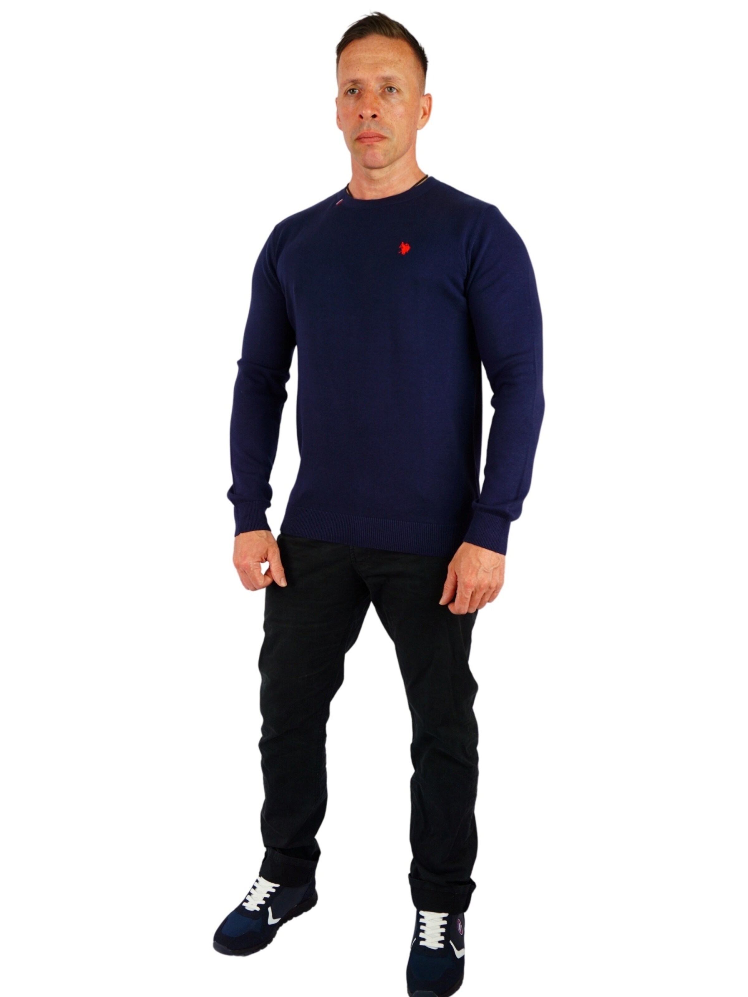 U.S. POLO ASSN. Pullover i blå: forside
