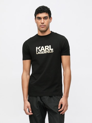 Karl Lagerfeld Μπλουζάκι σε μαύρο: μπροστά