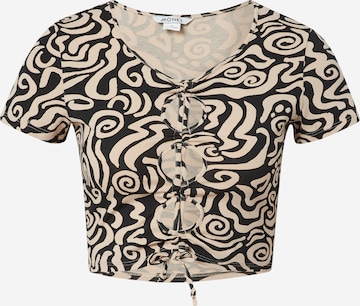 Monki Shirt in Beige: voorkant