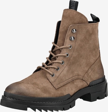 Boots stringati di STEVE MADDEN in grigio: frontale