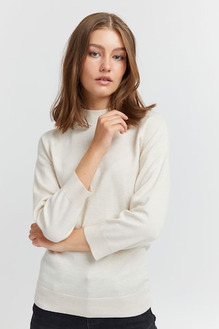 PULZ Jeans Sweater 'SARA' in White: front