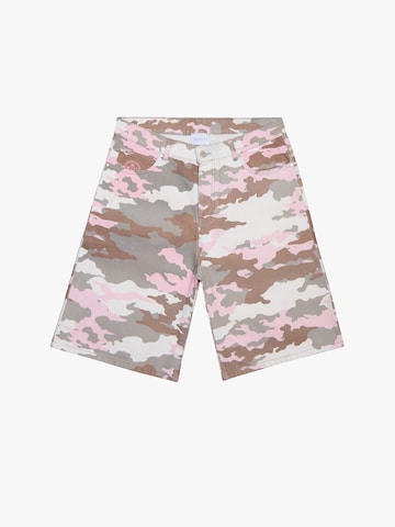 BLUE SKY INN - Pierna ancha Pantalón 'Camo' en rosa: frente