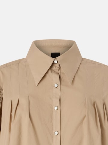 PINKO Bluzka 'PINKO BOUQUET BLUSA LIGHT COTTON BLUSA' w kolorze beżowy