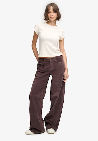 Superdry & Co Baggy Hose in Braun