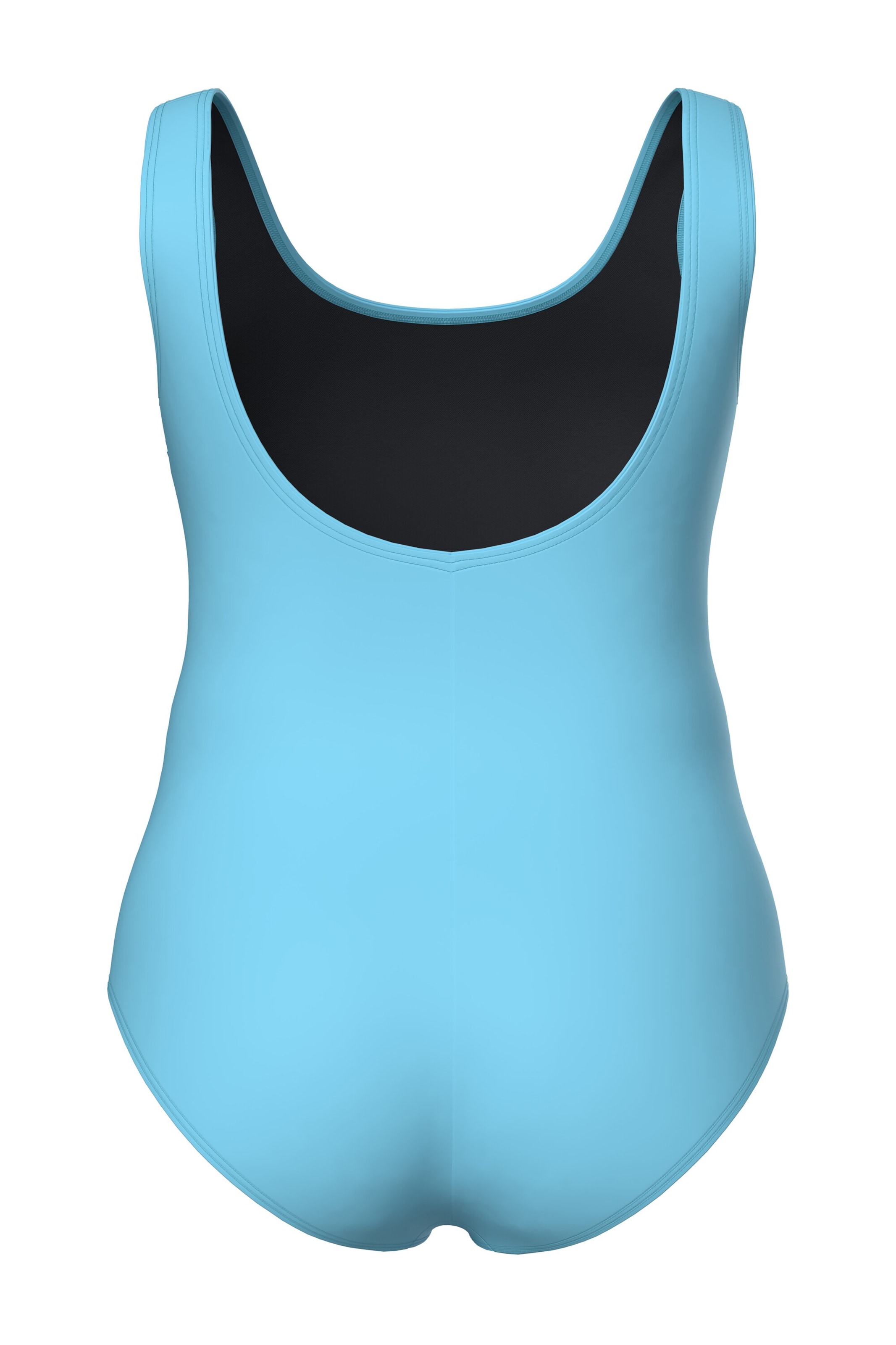 Ulla Popken Bandeau Badeanzug in Blau