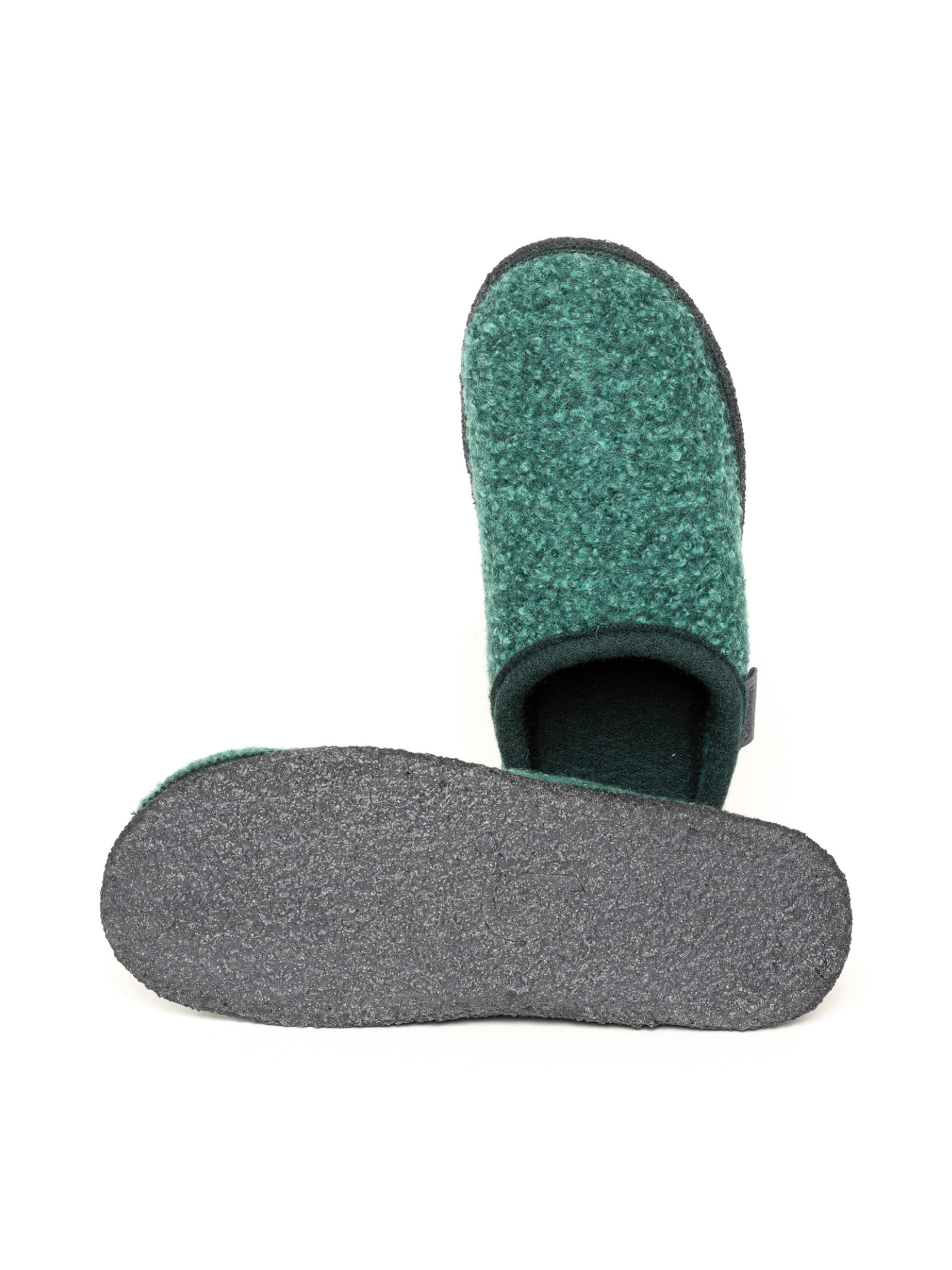 Gottstein Hausschuh 'Walkpantoffel Wool Venture Low'‌‌‌ in Grün