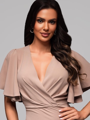 Ombre Evening dress in Beige