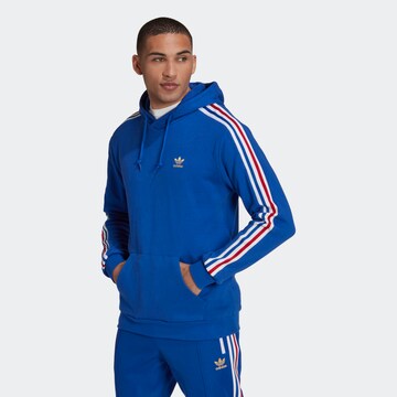 Bluză de molton '3-Stripes' de la ADIDAS ORIGINALS pe albastru: față