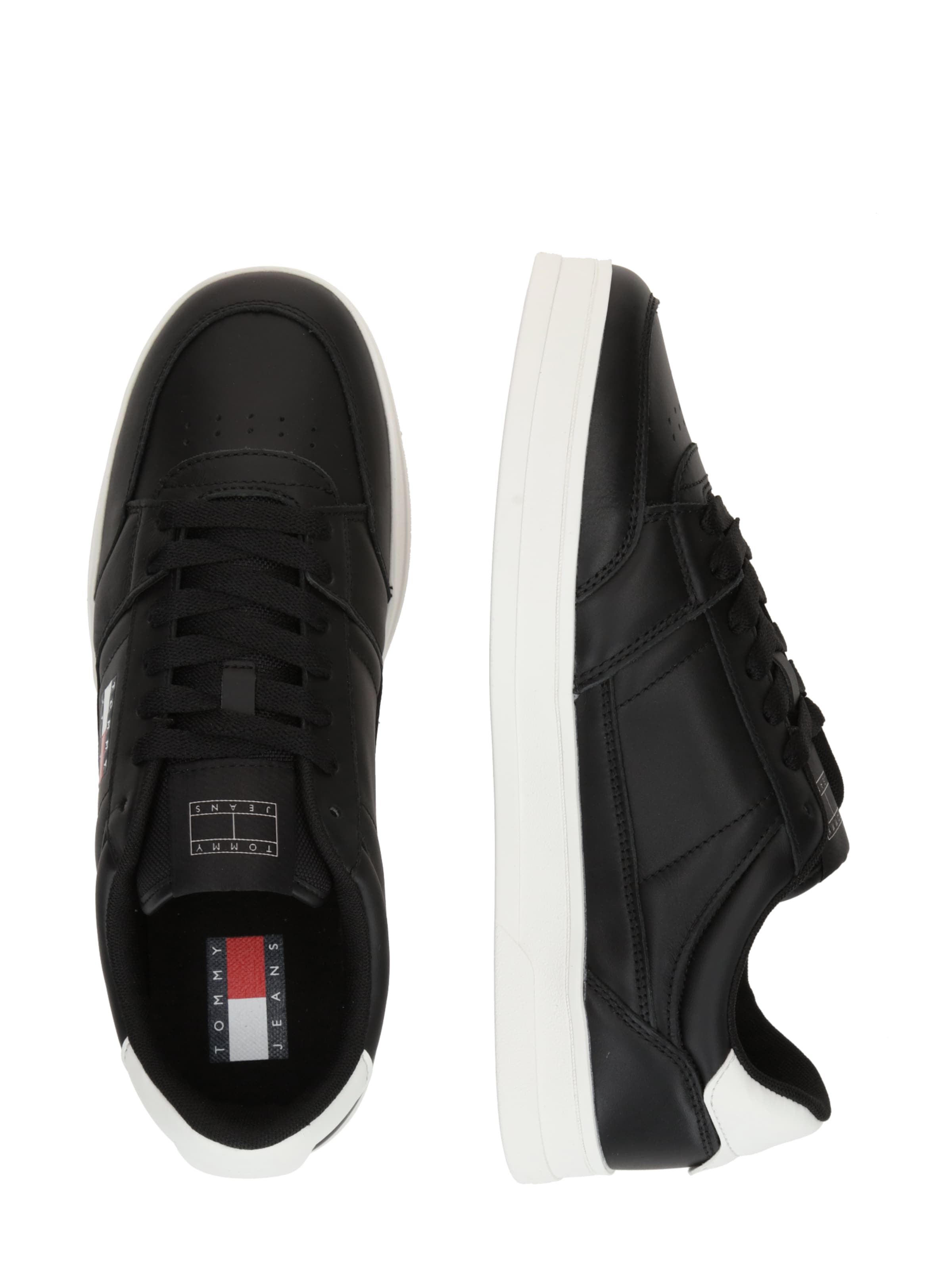 melns Tommy Jeans Zemie brīvā laika apavi 'THE GREENWICH NEW ESS'