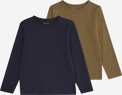 Marškinėliai iš MINYMO, spalva – tamsiai mėlyna / rusvai žalia, Prekių apžvalga