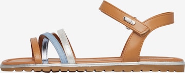 s.Oliver Sandal in Brown: front
