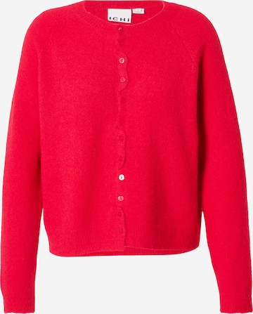 Cardigan 'IHSAGE' ICHI en rouge : devant