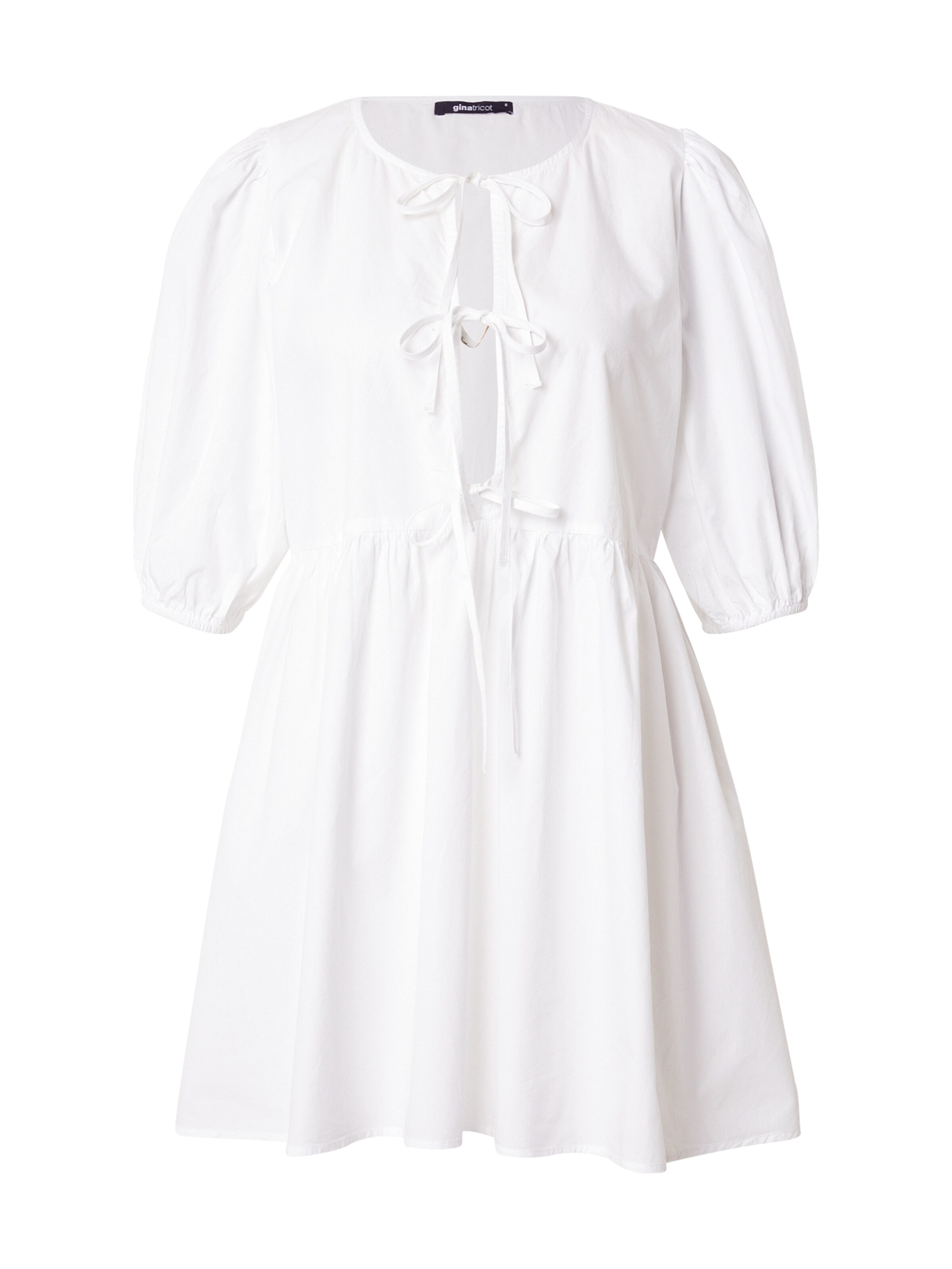 Gina Tricot Φόρεμα σε λευκό: μπροστά