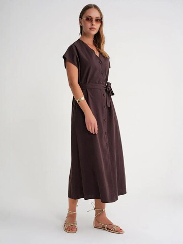 MixRay Kleid in Braun