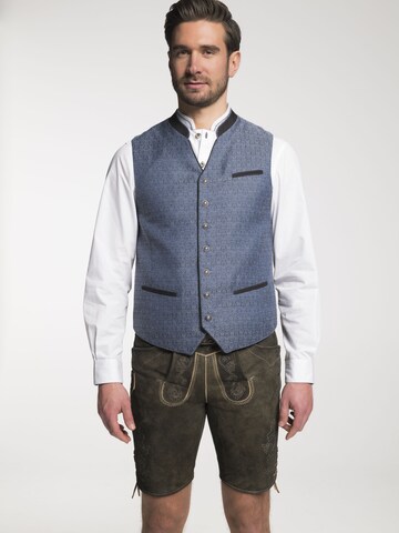 SPIETH & WENSKY Traditional Vest 'Donato' in Blue: front