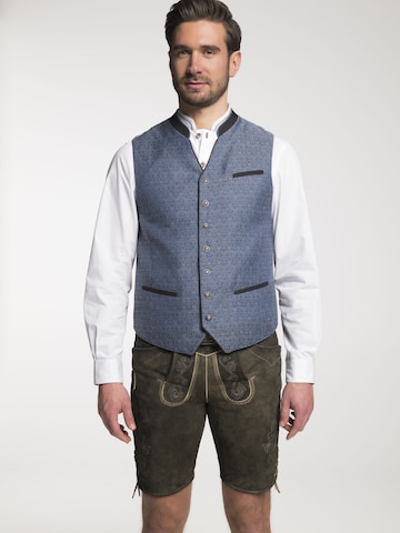 SPIETH & WENSKY Traditional Vest 'Donato' in Blue: front