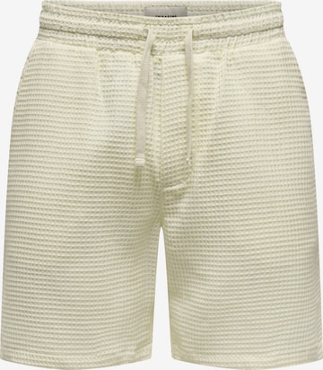 Pantaloni 'Tel Savier' di Only & Sons in beige: frontale