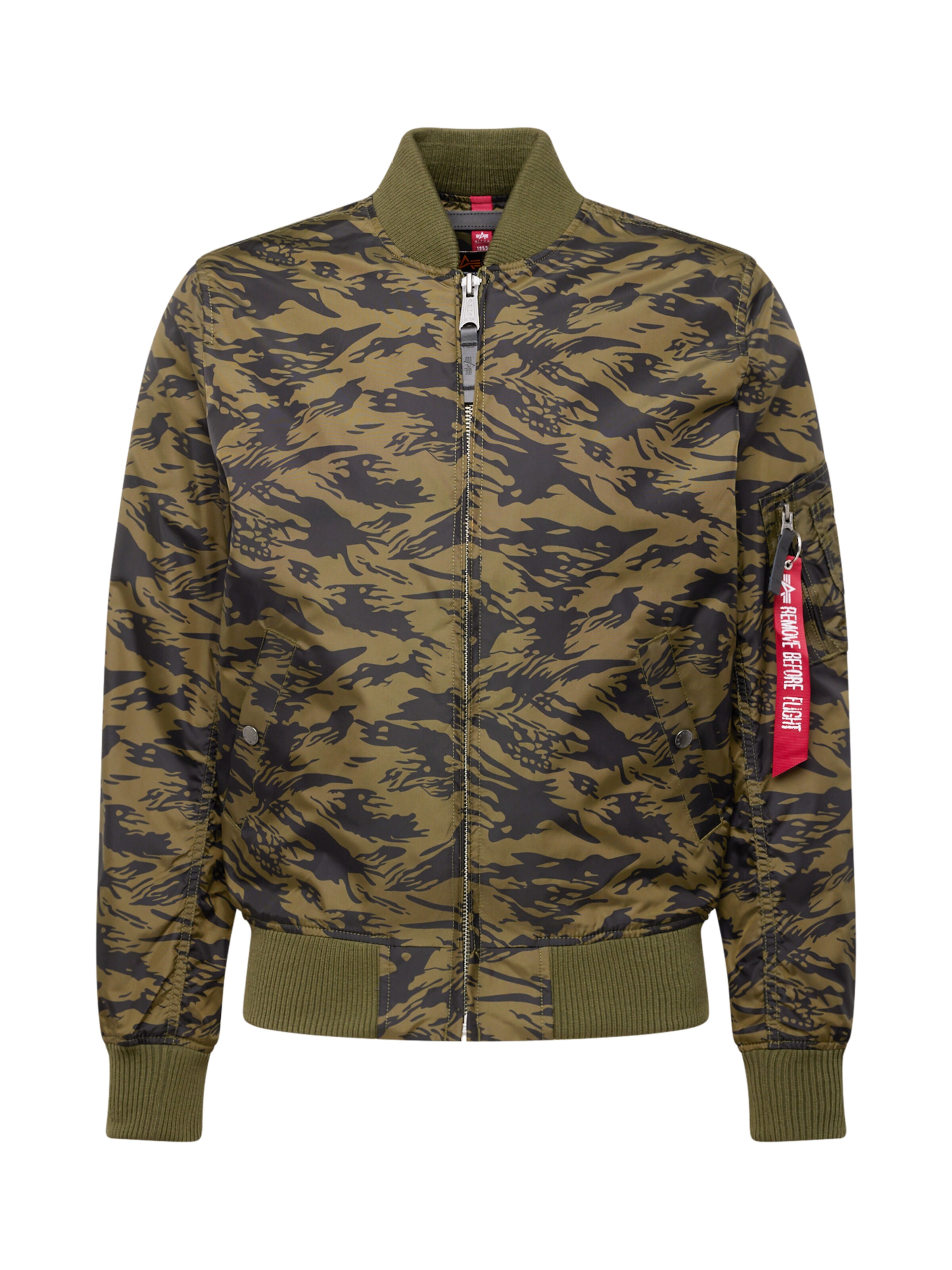 ALPHA INDUSTRIES Between-Season Jacket 'MA-1 TT' in Green: front