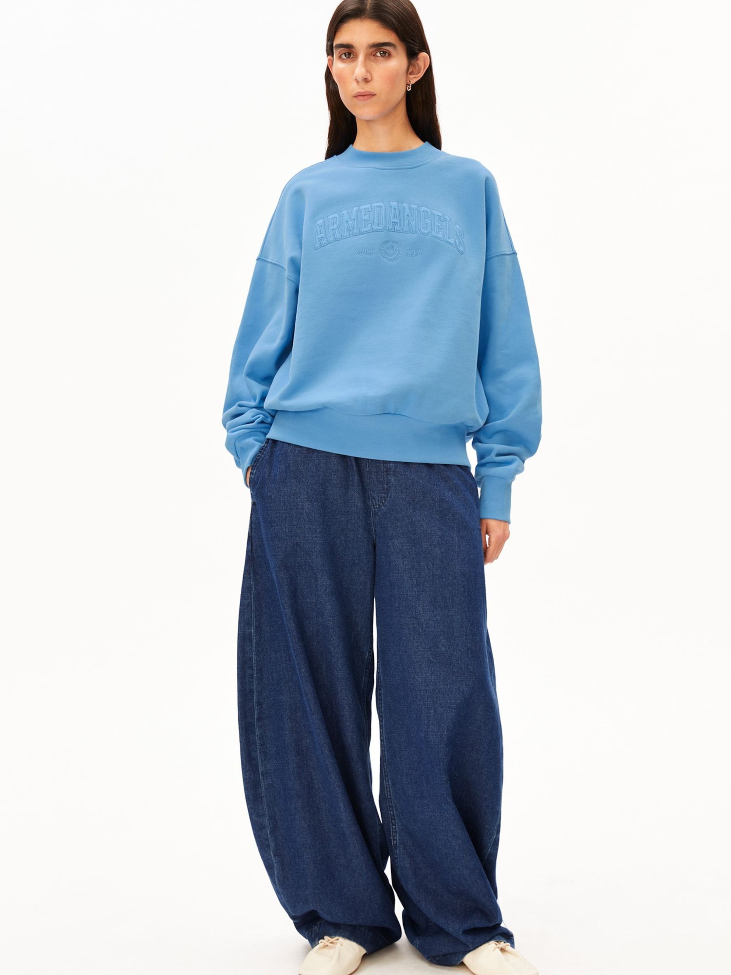 ARMEDANGELS Sweatshirt ALIZAA COLLEGE in Blau: Vorderseite