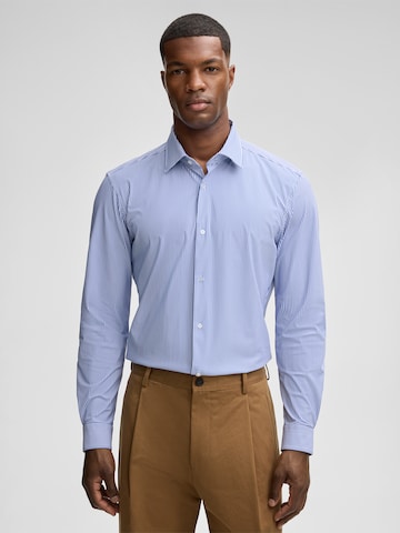 Coupe slim Chemise STRELLSON en bleu : devant