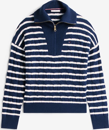 Pull-over TOMMY HILFIGER en bleu : devant
