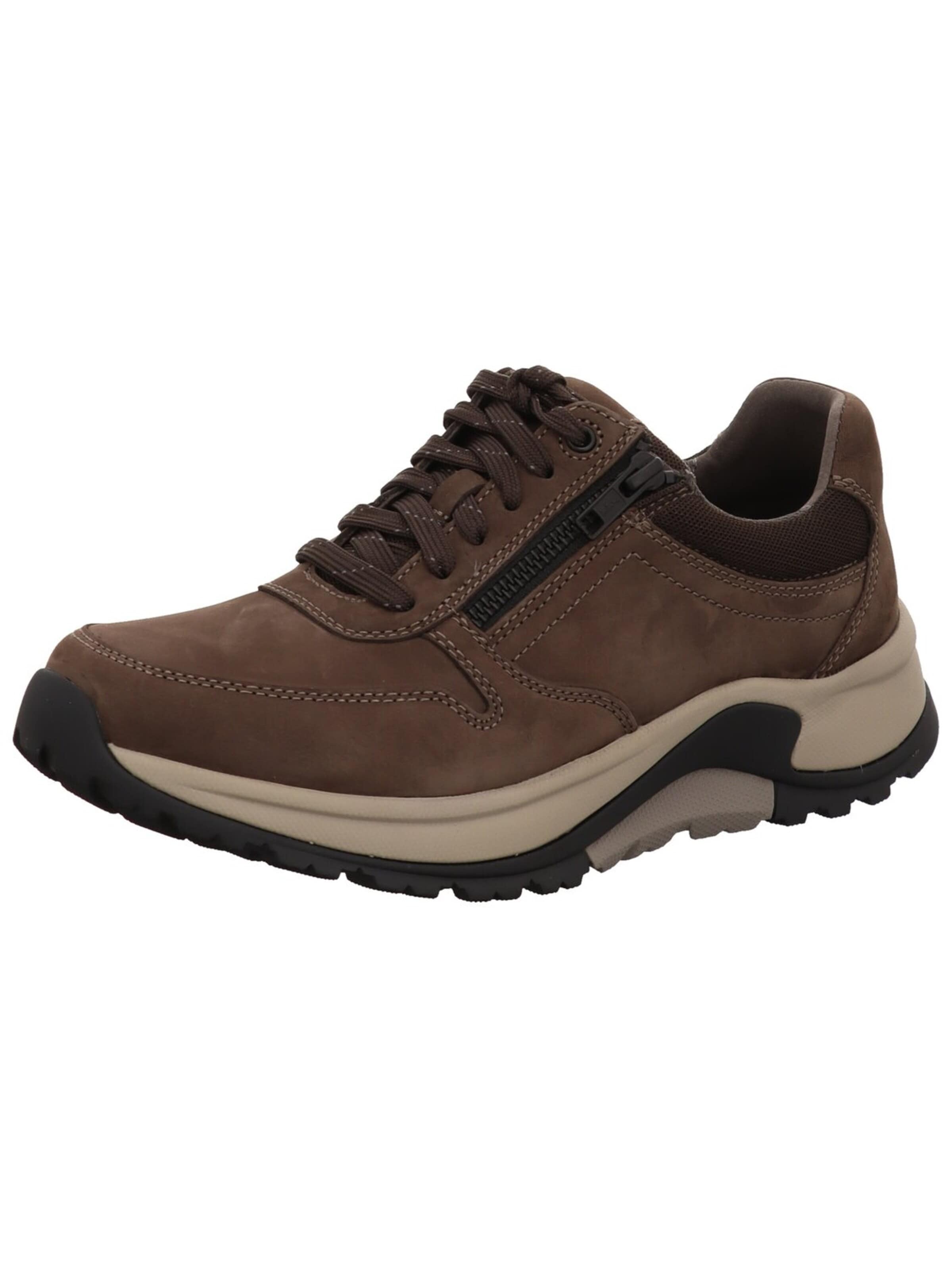 GABOR Sneaker low 'Schnürschuh Herren 0100.01.03 Textil in braun'‌‌ in Braun: Vorderseite