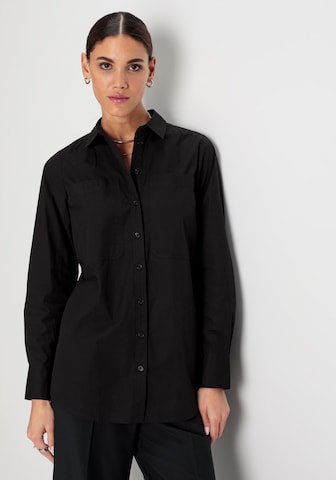 HECHTER PARIS Blouse in Black: front