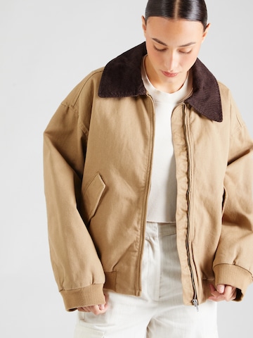 Monki Between-Season Jacket in Beige