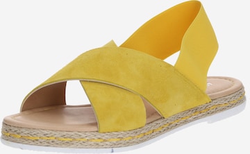 ABOUT YOU Sandals 'NADJA' in Yellow: front