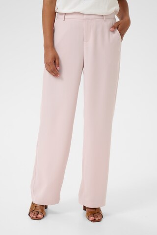 Cream Wide leg Broek 'Cocamia' in Roze: voorkant