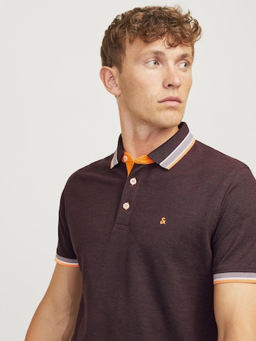 JACK & JONES Poloshirt 'JJEPAULOS' in Braun