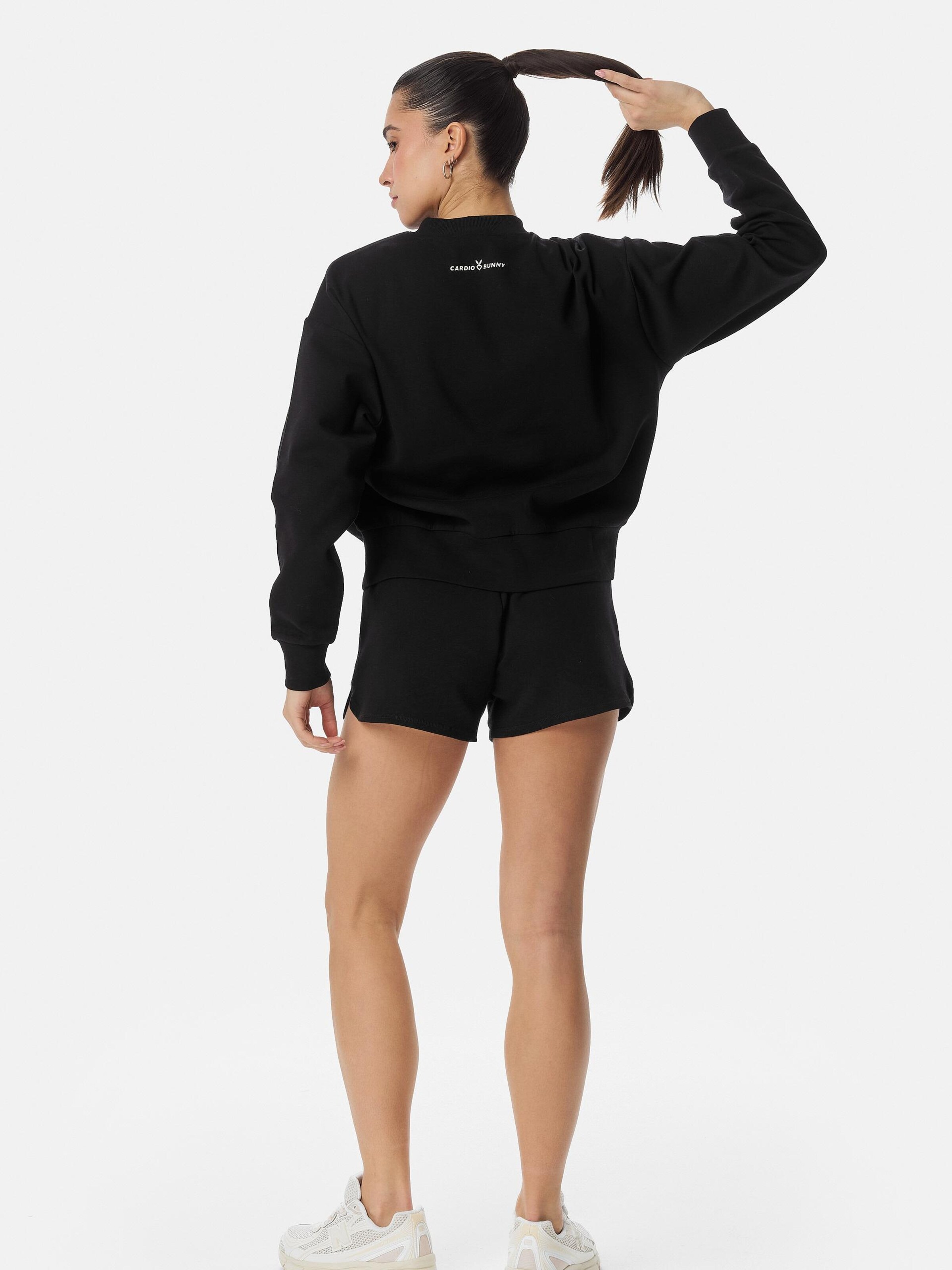 Sweat-shirt 'LOUNGE FIT' Cardio Bunny en noir