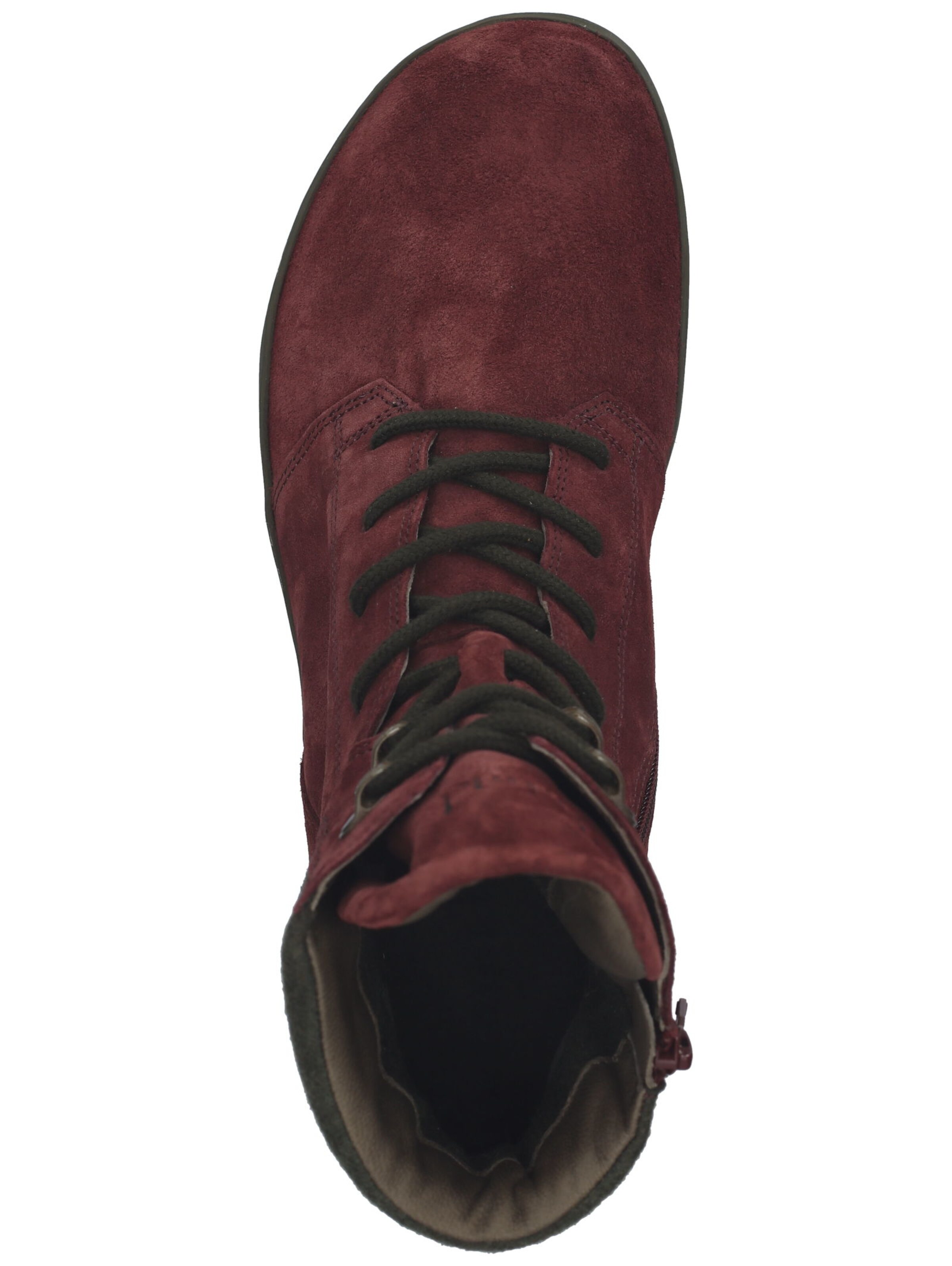 THINK! Lace-up bootie in Red