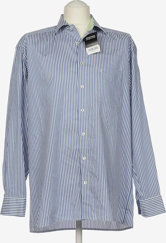 OLYMP Button Up Shirt in L in Blue: front