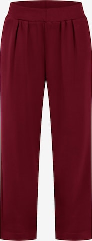 Loosefit Pantalon à pince Smilodox en rouge : devant