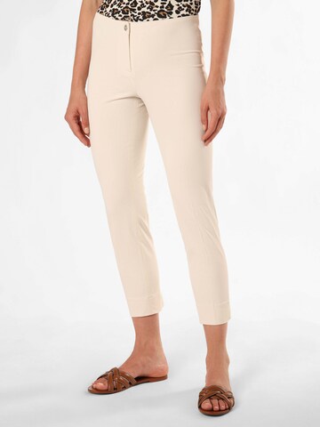 Cambio Skinny Pants 'Ros' in Beige: front