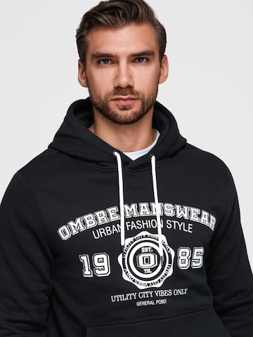 Ombre Sweatshirt in Black