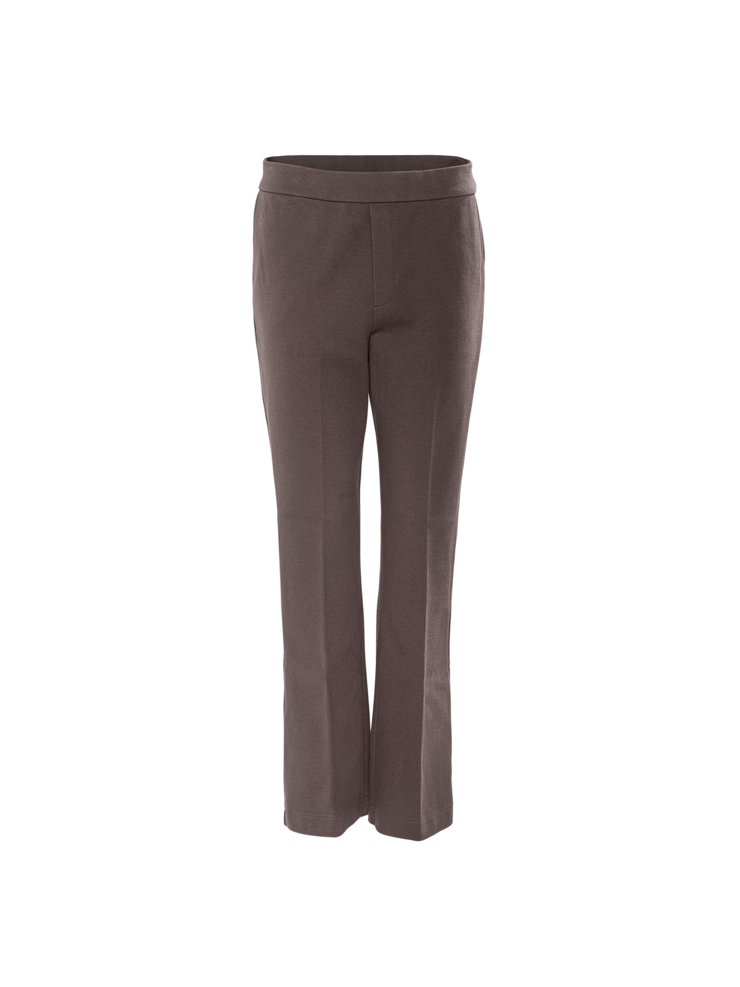 Living Crafts Flared Pants 'ALOU' in Brown: front