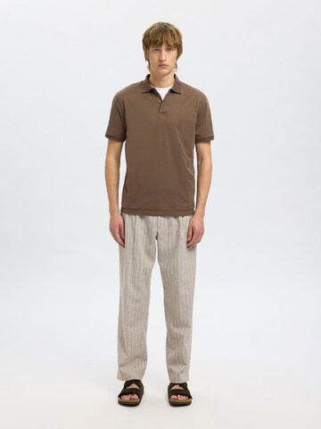 Maglietta 'SLHFAVE' di SELECTED HOMME in marrone