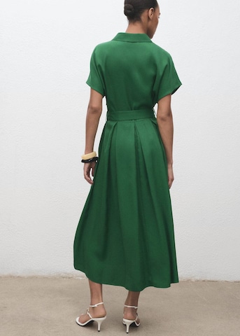 MANGO Shirt Dress 'Macarela' in Green