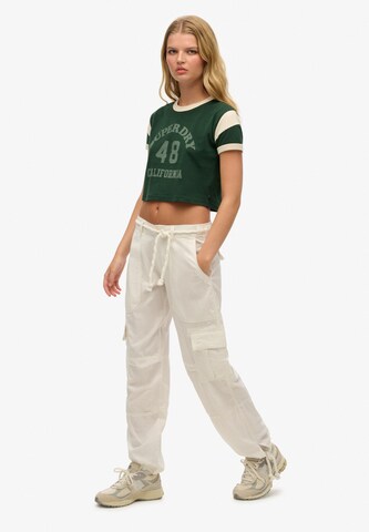 Superdry Loose fit Cargo trousers in White