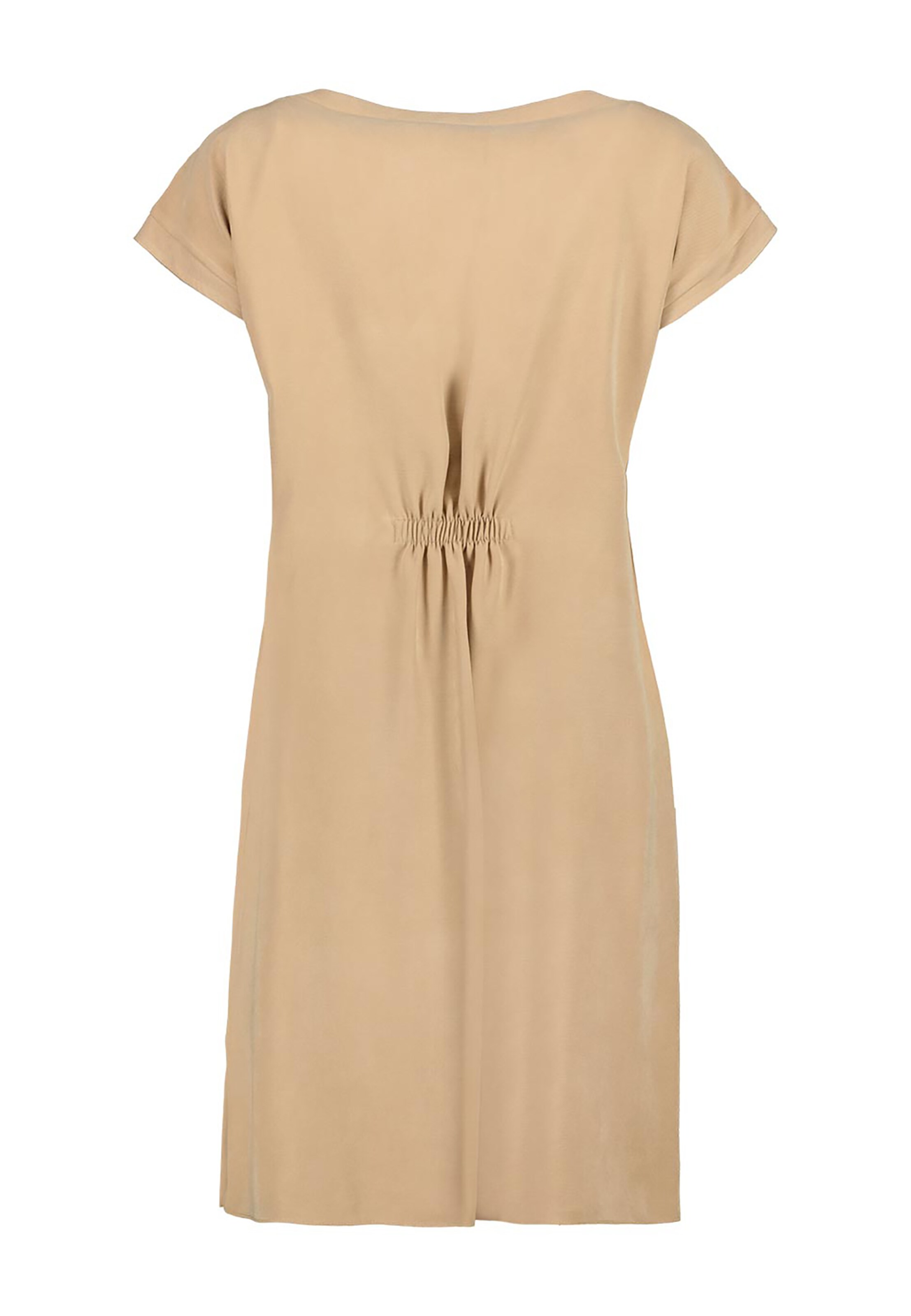 Frauen Große Größen Lavard Kleid mit kurzen seitlichen Schlitzen in Beige - BS54736 Frauen Große Größen Lavard Kleid mit kurzen seitlichen Schlitzen in Beige - BS54736