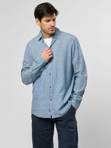 MCS Regular fit Overhemd 'Dean' in Blauw: voorkant