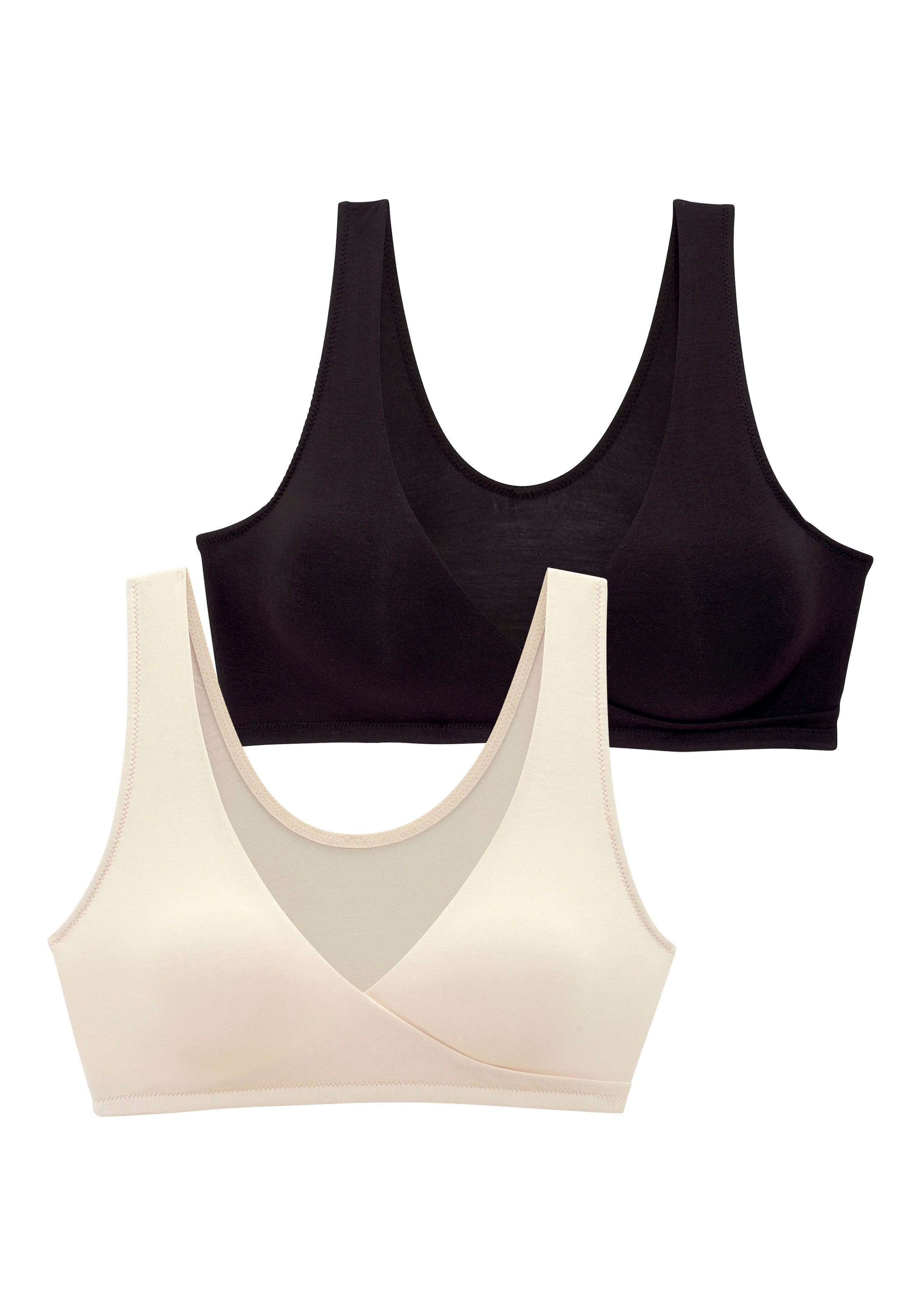 PETITE FLEUR Треугольник Бюстгальтер для кормящих мам в Бежевый: спереди