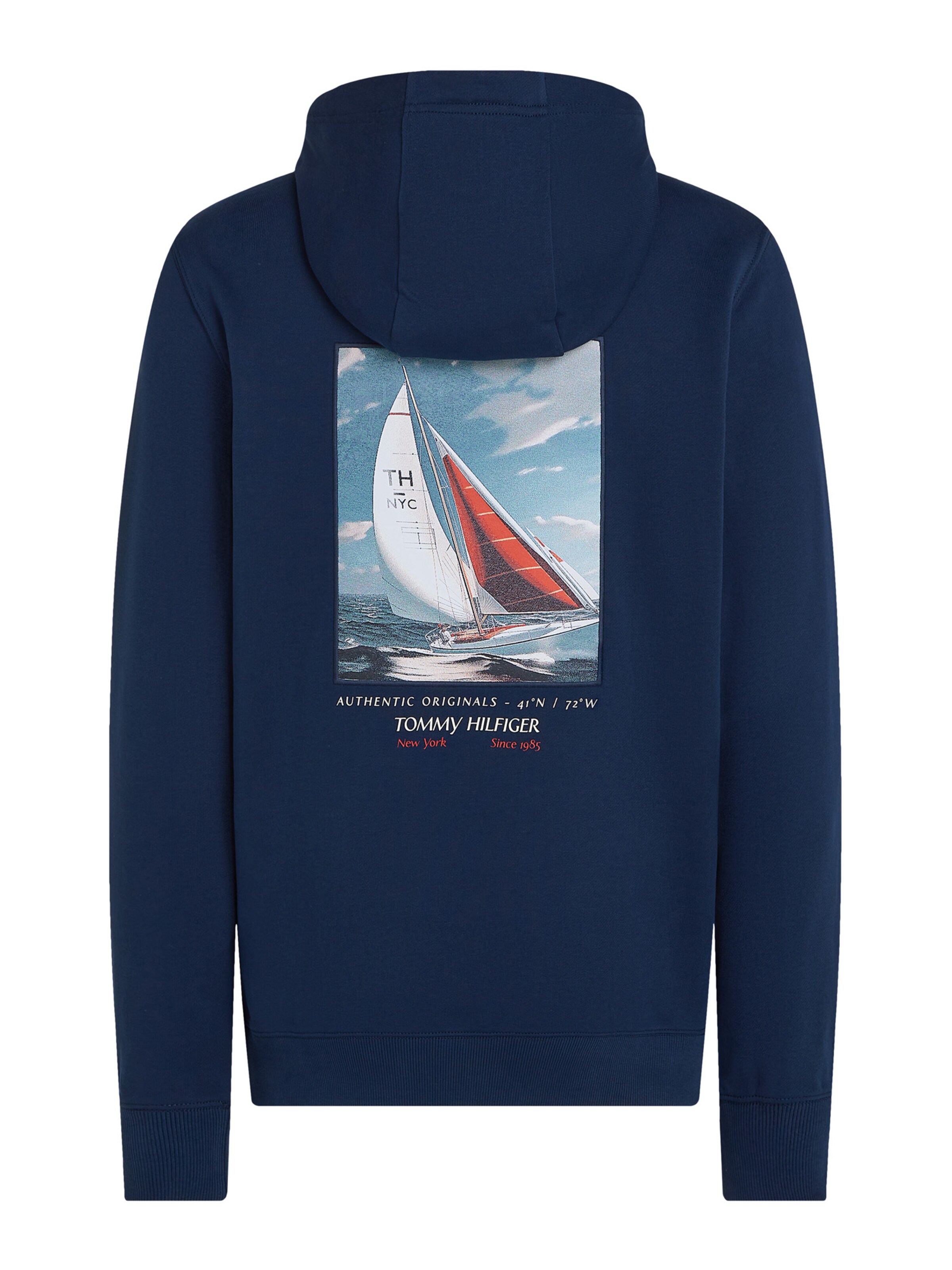 TOMMY HILFIGER Tréning póló - kék: hátul