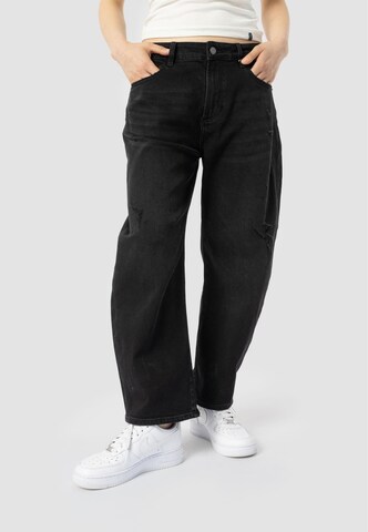 Baggy Jeans 'Yoana' di Elias Rumelis in nero: frontale