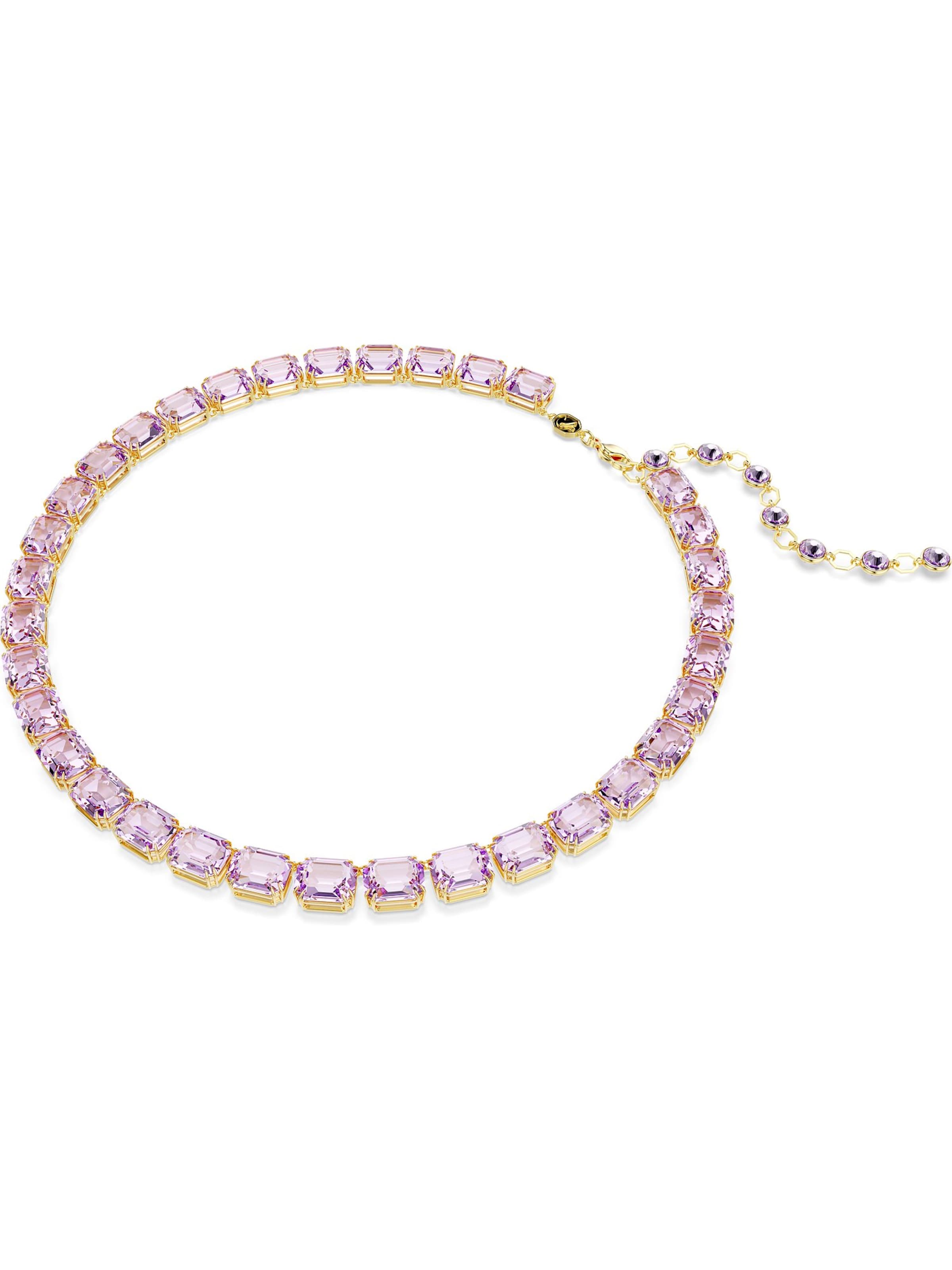 Chaîne 'Millenia' Swarovski en violet : devant